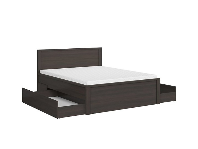 KASPIAN LOZ/160/T wenge BEZ ROŠTU a MATRACE - 2