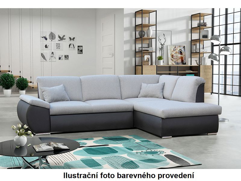 CARO  Levá - sedací souprava korpus SVĚTLE ŠEDÁ/TMAVĚ ŠEDÁ Alfa 17/16 (FE) kolekce - 