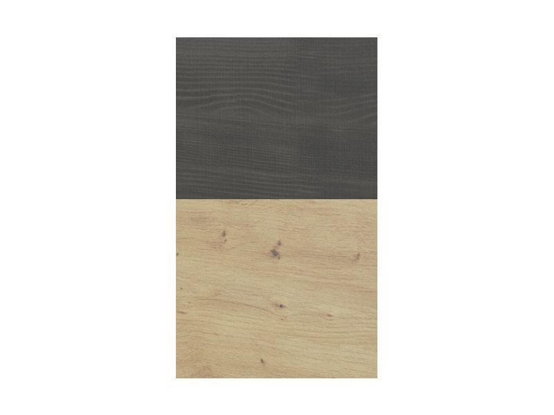 BERGAMO BA 23 (BAFRA 23) - NOČNÍ STOLEK UNIVERZÁLNÍ L/P - se 2 šuplíky - dub artisan/borovice černá norská (IZ) (K150-Z) - 2