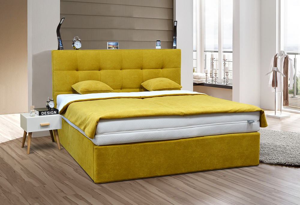 HONORE boxsprinová postel s úložným prostorem - 1