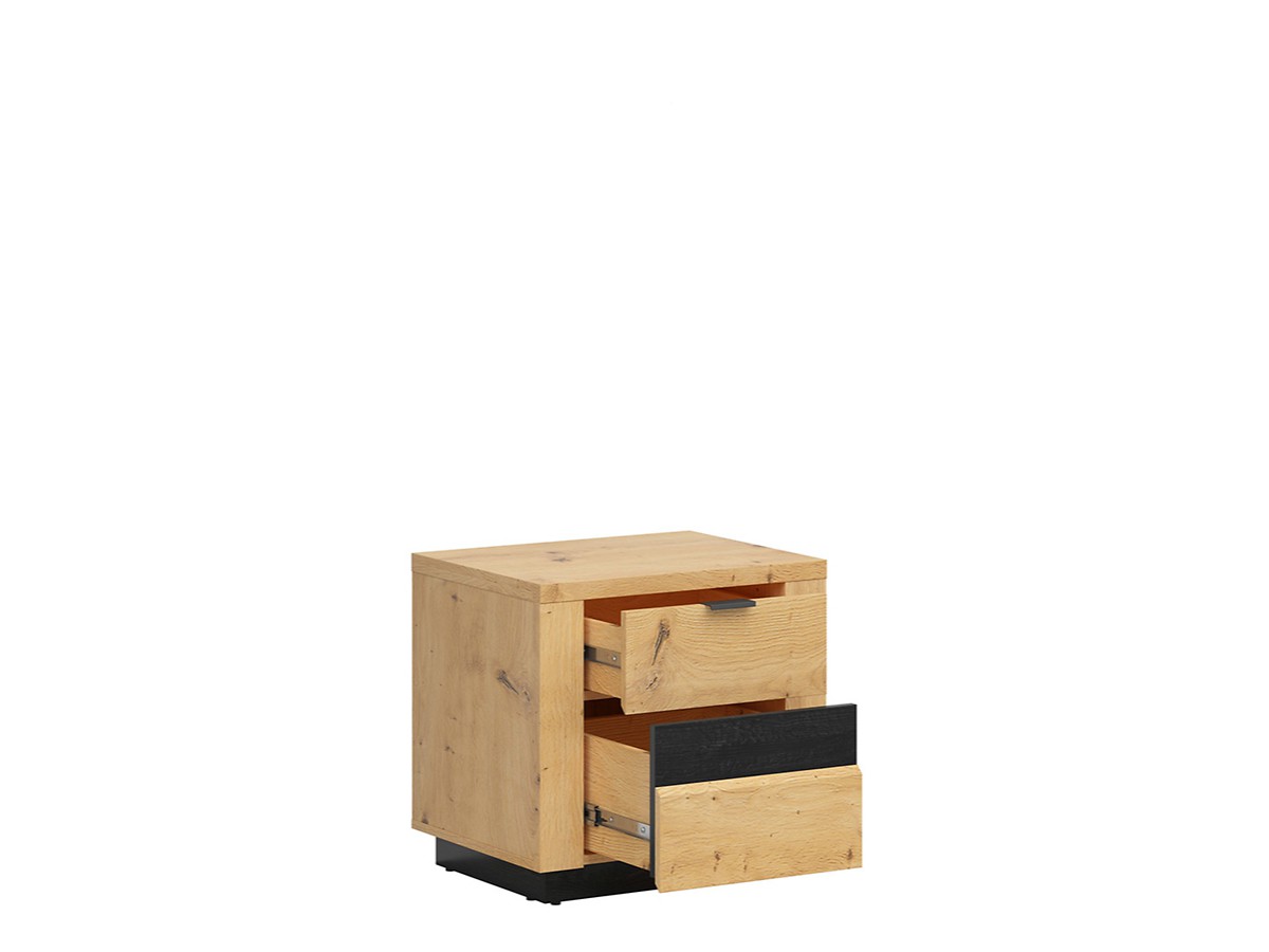 OSTIA KOM2S dub artisan/černý lesk - 2