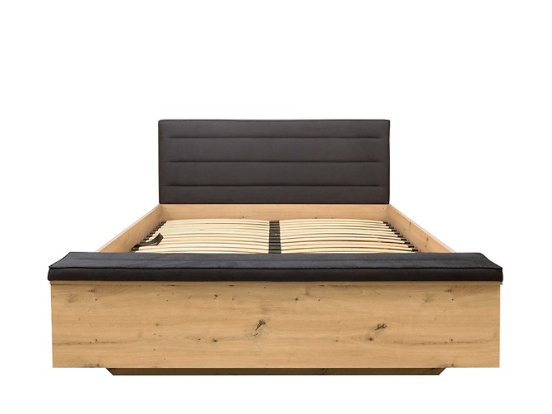 manželská postel OSTIA LOZ/160/B dub artisan/Solar 99 black1 - 2 manželská postel OSTIA LOZ/160/B dub artisan/Solar 99 black1 - 2