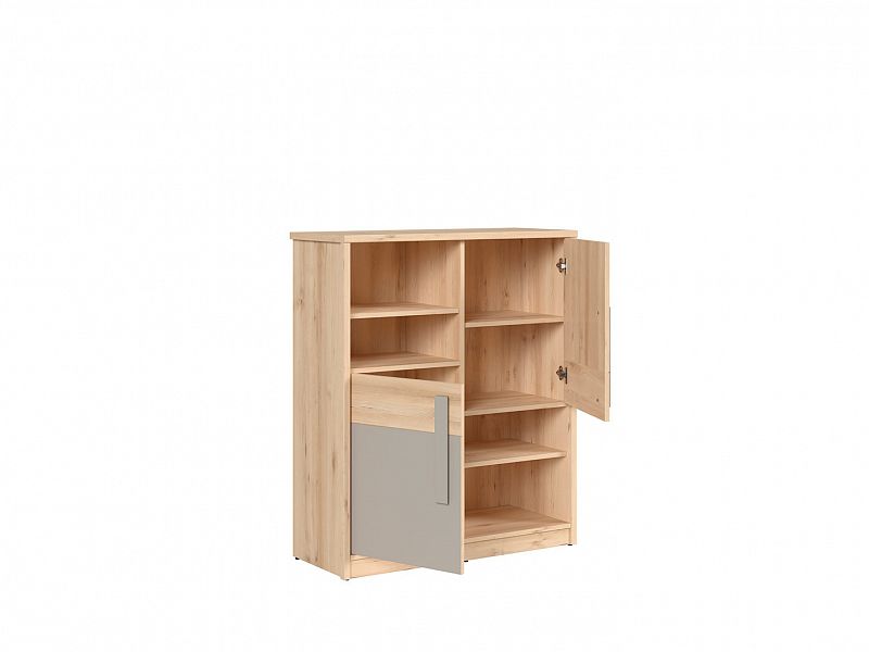 NAMEK REG2D buk iconic/bílý lesk/šedá - 2