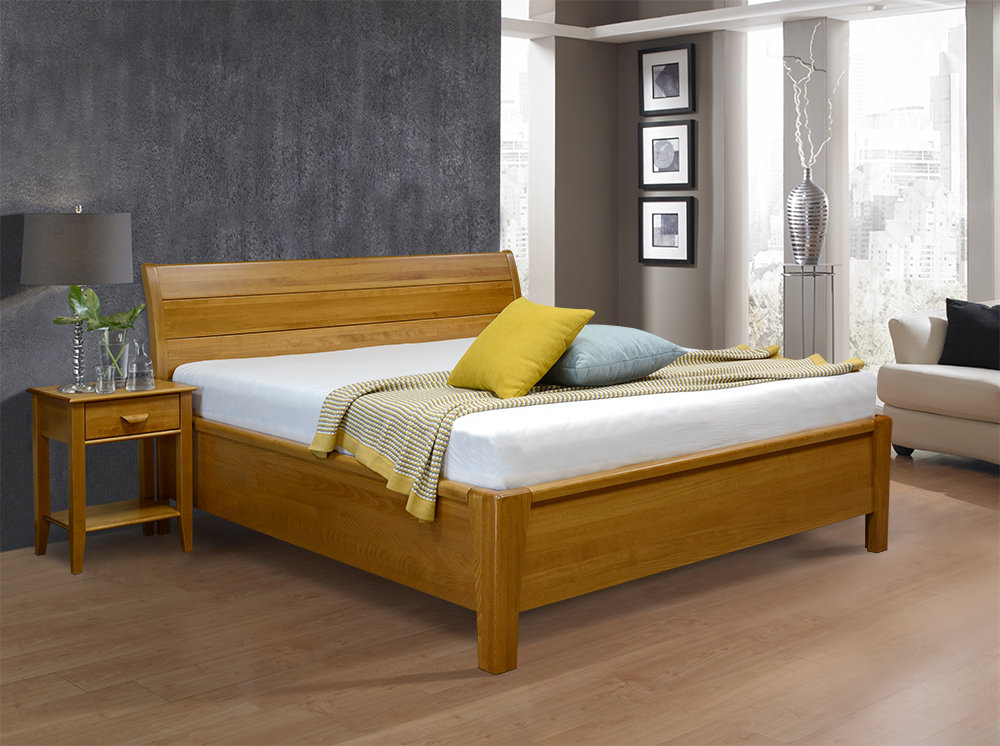 VIKTORIE dřevěná manželská postel - 4