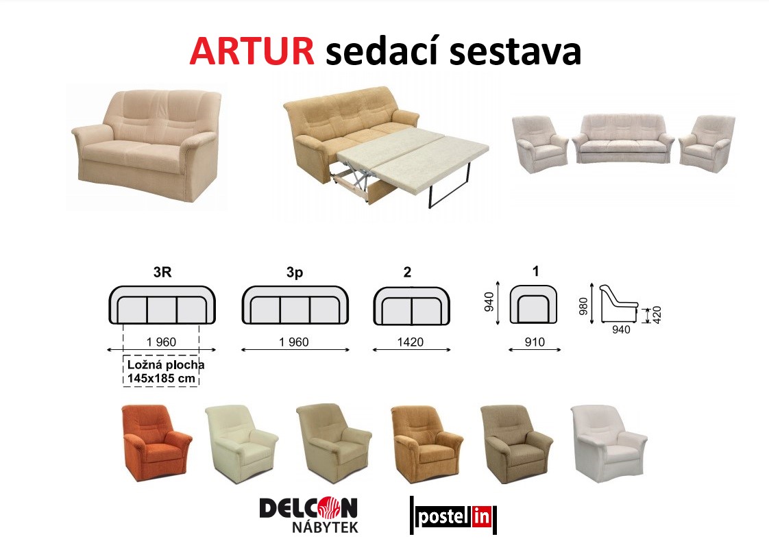 Sedací souprava ARTUR - 6
