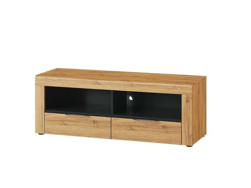 KAMALI 24 - TV STOLEK - dub camargue / černá mat - 1