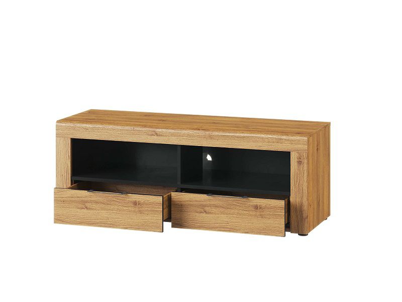 KAMALI 24 - TV STOLEK - dub camargue / černá mat - 2