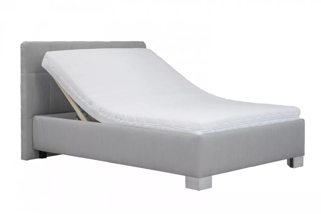 AMY čalouněná postel 90x200 šedá - 2
