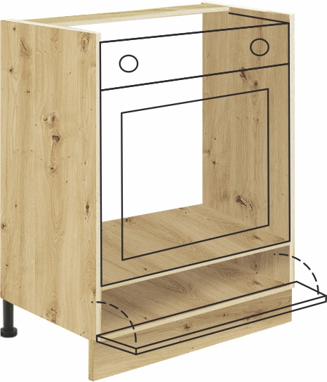 Dolní skříňka pro troubu INF-17D Latte/Wood - 1 Dolní skříňka pro troubu INF-17D Latte/Wood - 1