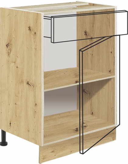Dolní skříňka GLA-4D White - 1