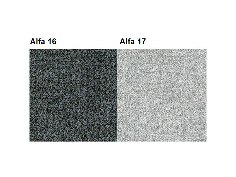 ASCONA - Levá sedací souprava celá Alfa 16/ polštářky Alfa 17  (FI) - kolekce 