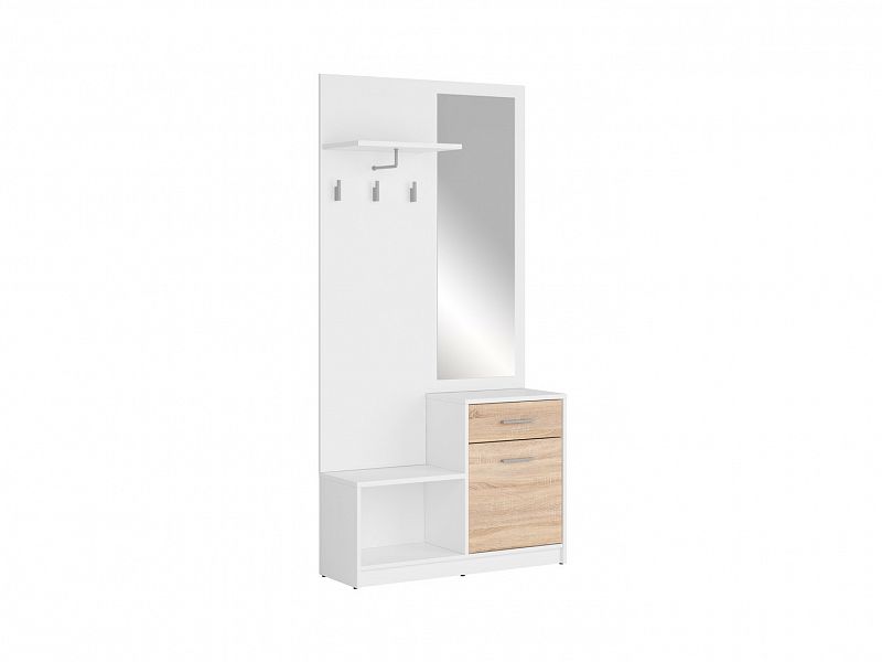 NEPO PLUS předsíň PPK bílá/dub sonoma - 1