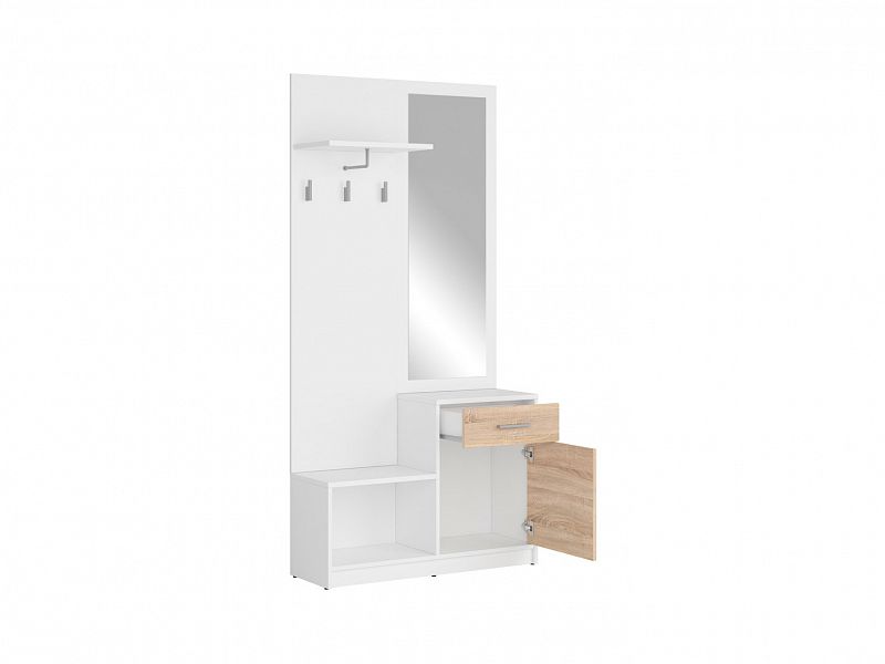 NEPO PLUS předsíň PPK bílá/dub sonoma - 2
