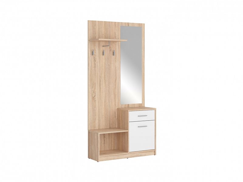 NEPO PLUS předsíň PPK dub sonoma/bílá - 1 NEPO PLUS předsíň PPK dub sonoma/bílá - 1