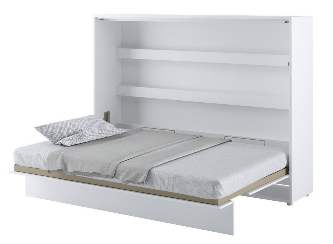 Výklopná postel 140 REBECCA bílá lesk/bílá mat - 1