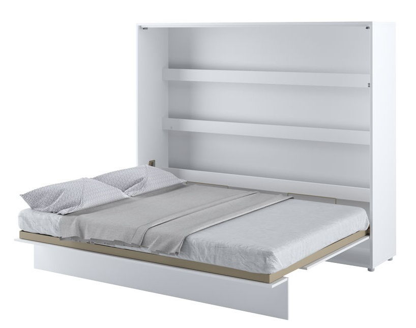 Výklopná postel 160 REBECCA bílá lesk/bílá mat - 1