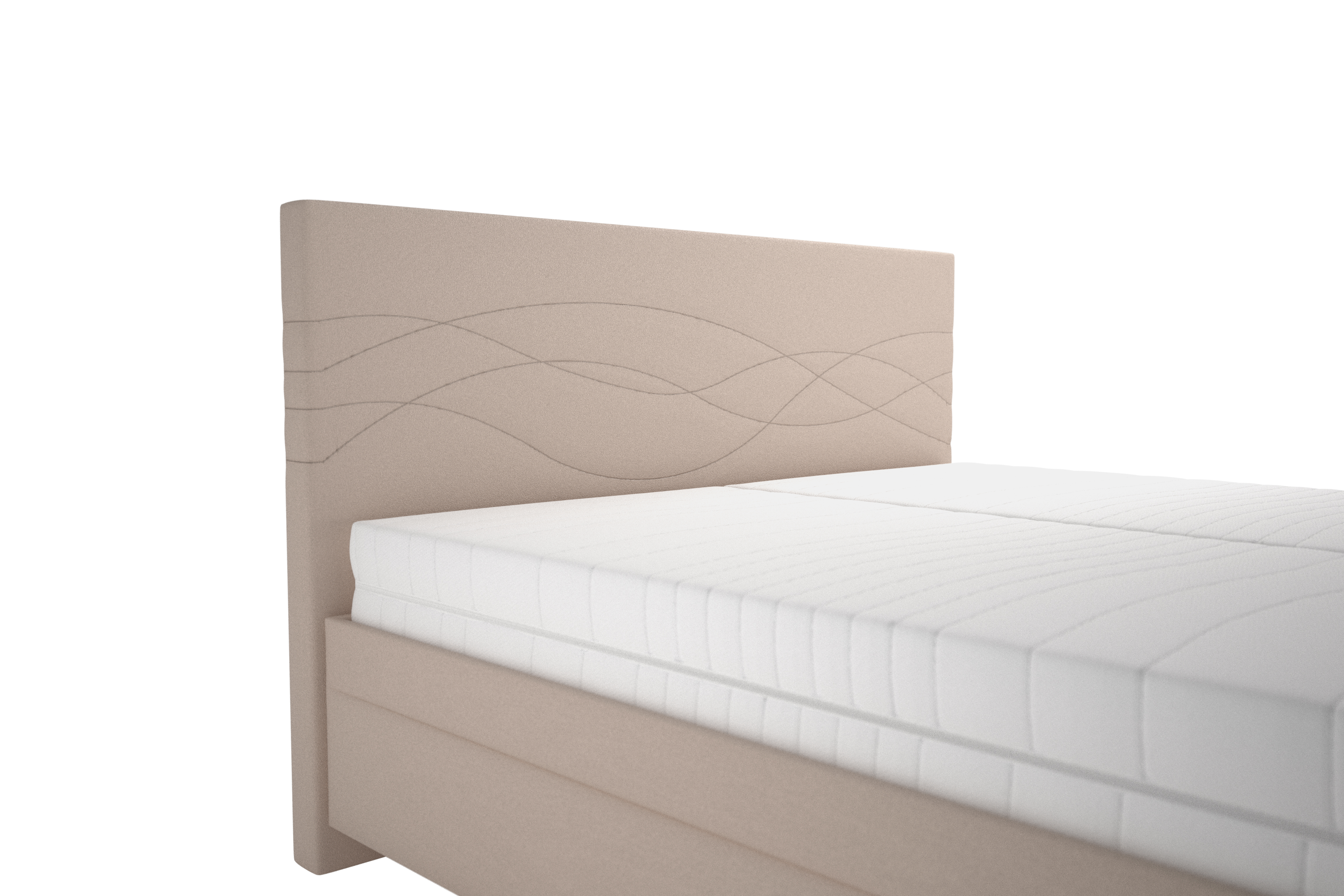 SWING čalouněná postel, 160x200, Béžová - 1
