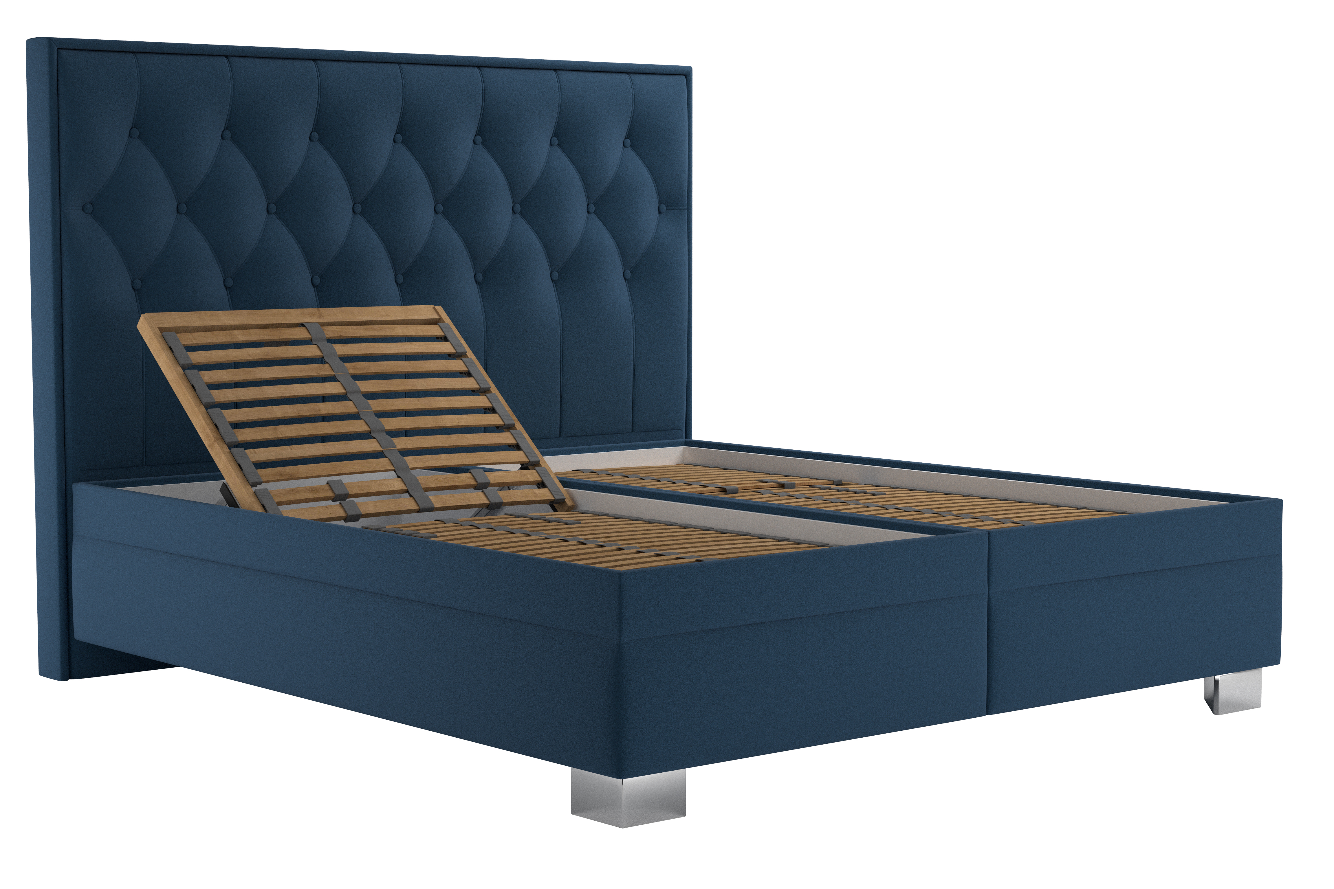 KERSTIN čalouněná postel, 180x200, Modrá - 5