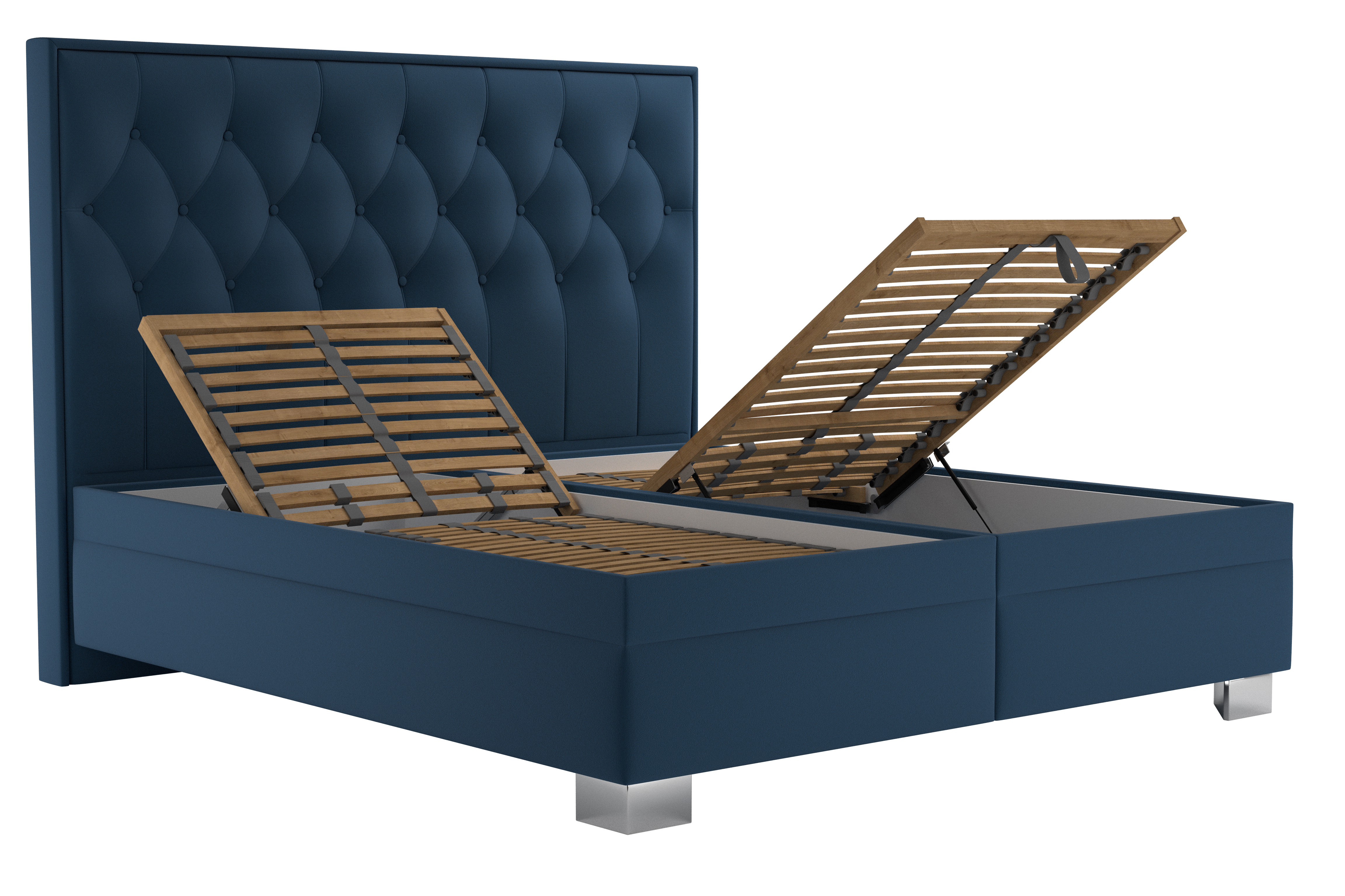 KERSTIN čalouněná postel, 180x200, Modrá - 6