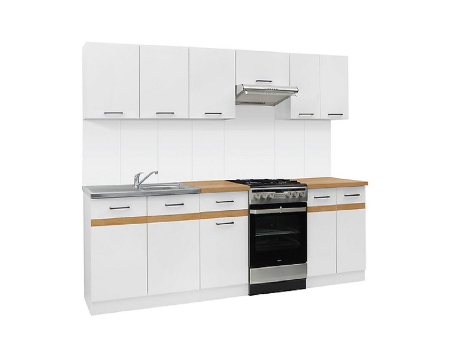 Kuchyň JUNONA MODUL 230 bílá/bílý lesk - 1