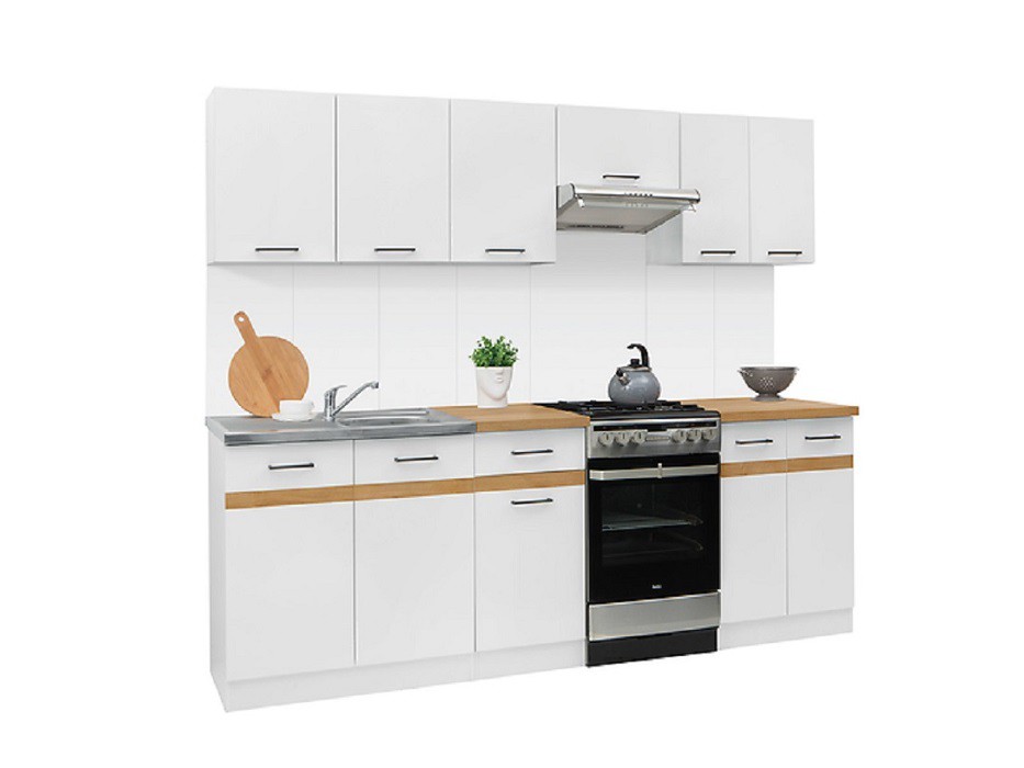 Kuchyň JUNONA MODUL 230 bílá/bílý lesk - 3