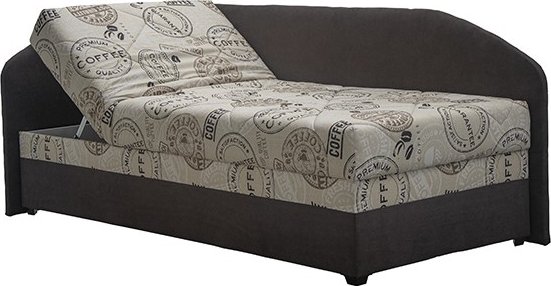 rohová válenda TURI S ČELY, 90x200, coffee, Levá - 1 rohová válenda TURI S ČELY, 90x200, coffee, Levá - 1