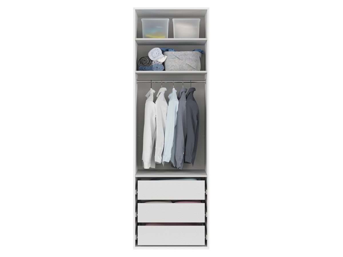 skř. FLEX (š. 75) ZESTAW 20 bílá/zrcadlo - 3 skř. FLEX (š. 75) ZESTAW 20 bílá/zrcadlo - 3