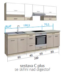 Kuchyň STAR Sestava C plus Congo - 1 Kuchyň STAR Sestava C plus Congo - 1