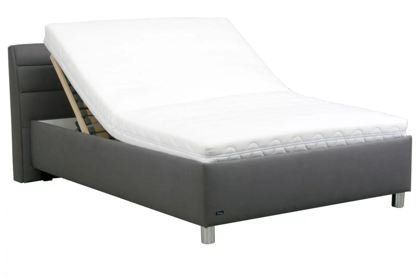 postel REX s matrací, 140x200 - Harmony 90 šedá - 4