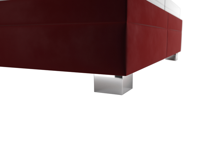 manželská postel včetně matrací SASHA 180x200, červená - 3