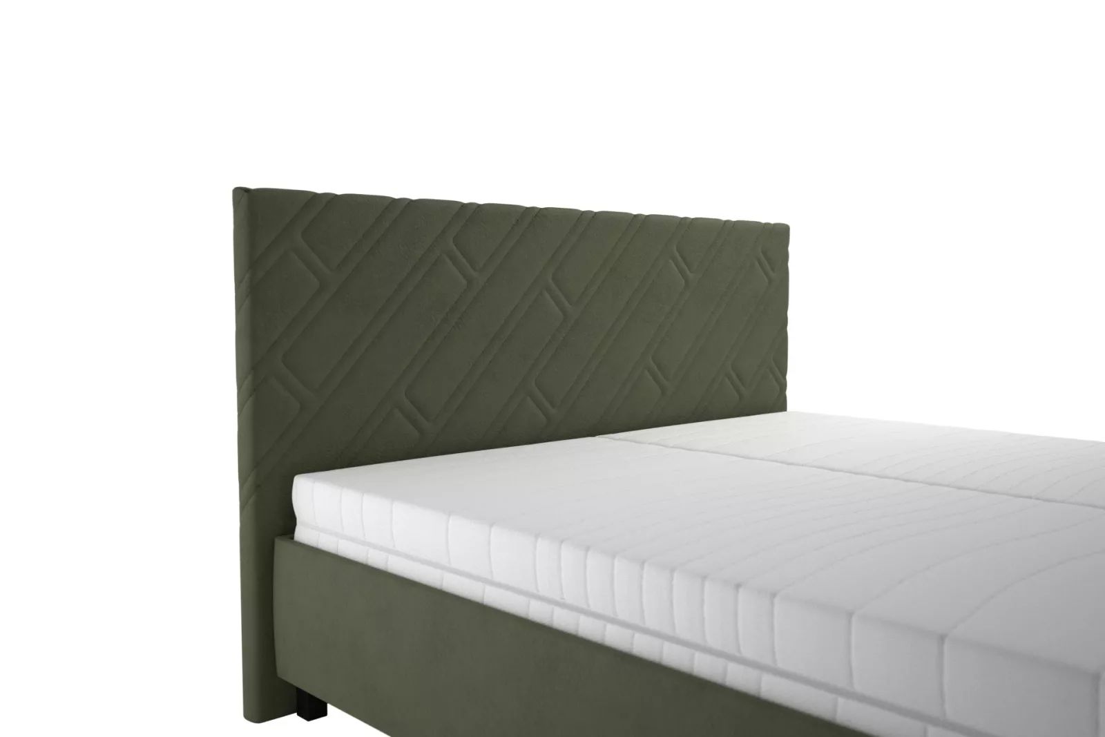 manželská postel SASKIE 180x200 - zelená Salvador Sic 10/černé nohy - 2 manželská postel SASKIE 180x200 - zelená Salvador Sic 10/černé nohy - 2