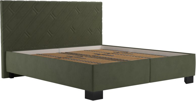 manželská postel SASKIE 160x200 - zelená Salvador Sic 10/černé nohy - 4 manželská postel SASKIE 160x200 - zelená Salvador Sic 10/černé nohy - 4