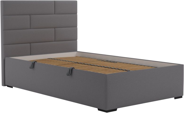 postel SPARTA s matrací - 120x200, ŠEDÁ Largo 15 grey - 3
