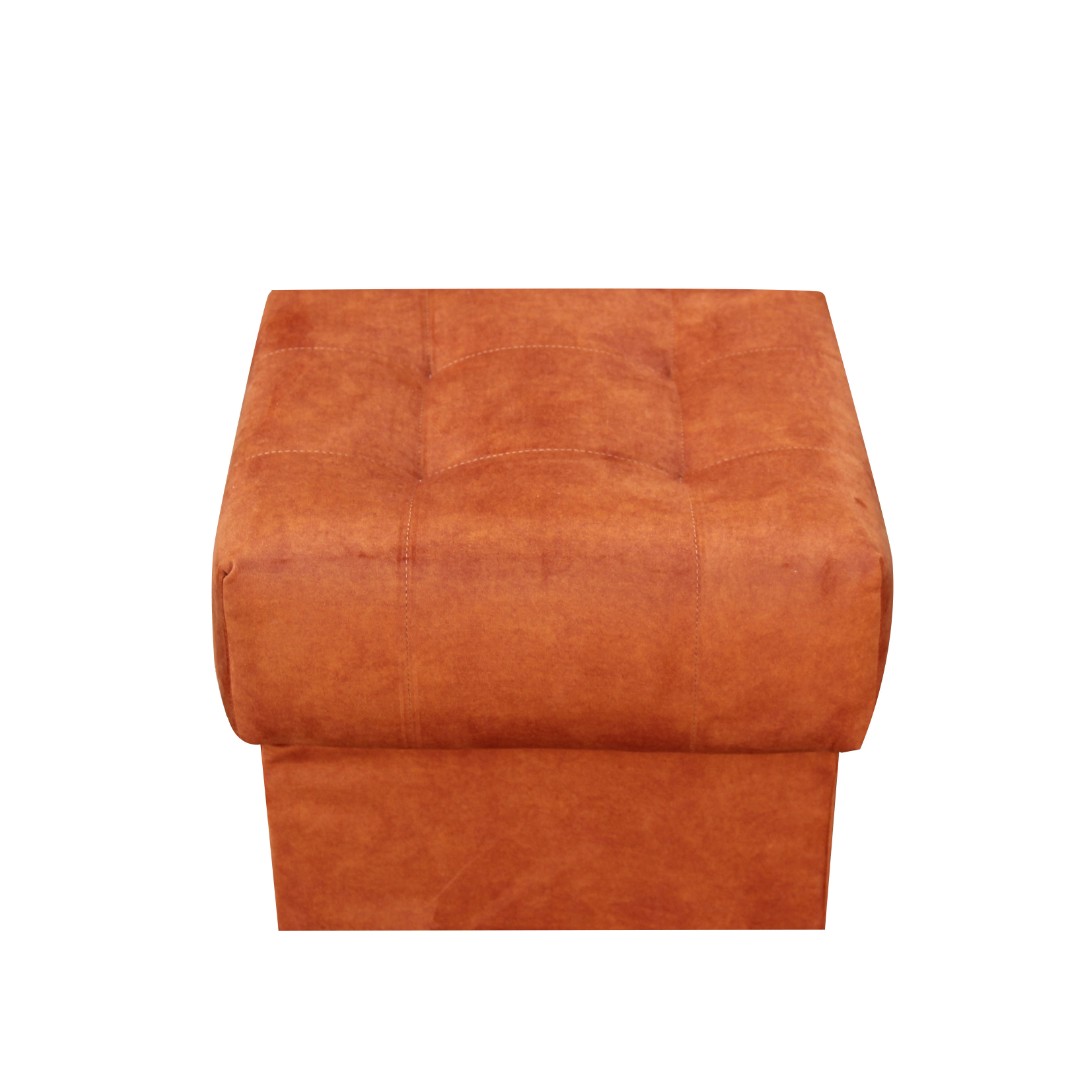 ALASKA NEW taburet 46x36x46 - látka NOEL 12 - Terakota (K250) NOVINKA - 2