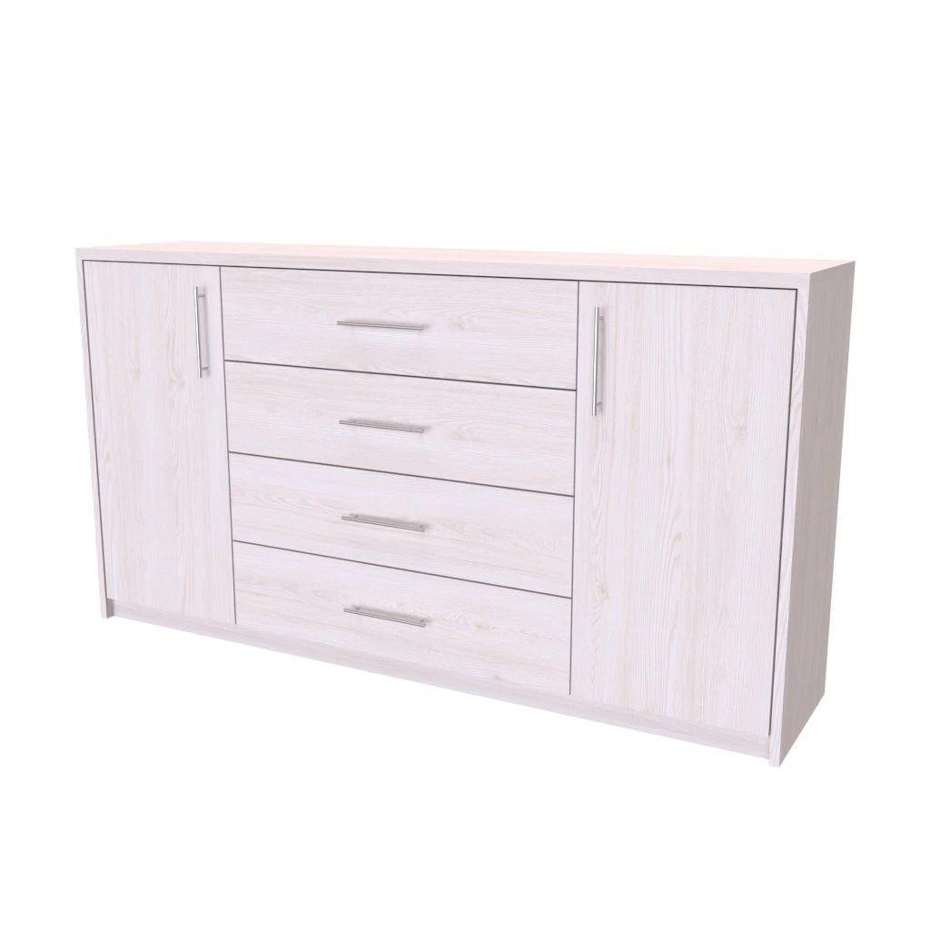 NÁBYTEK MIKULÍK s.r.o. AURA 3 - komoda, 160x86cm Hloubka: 43cm, Dekor: akácie světlá - 16