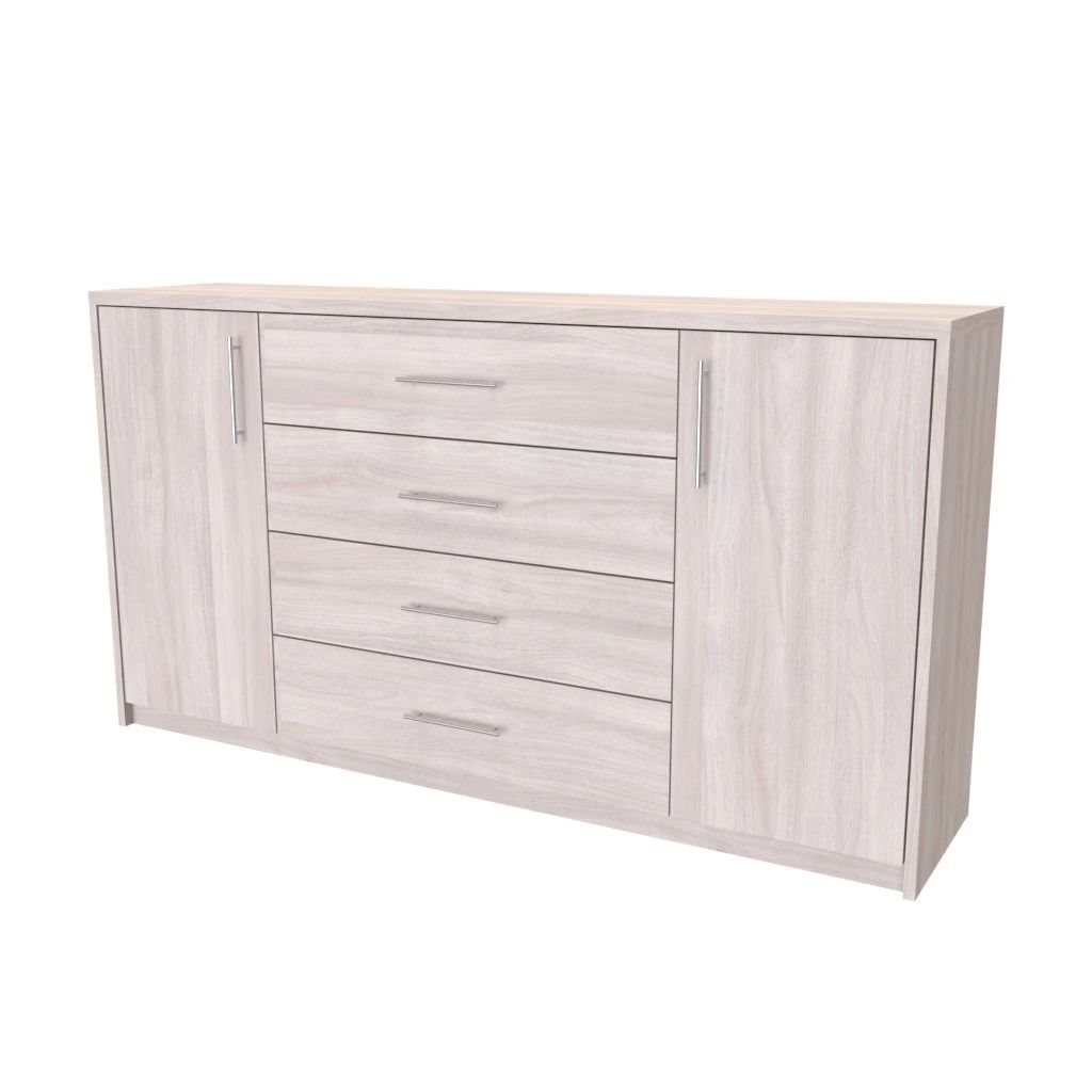 NÁBYTEK MIKULÍK s.r.o. AURA 3 - komoda, 160x86cm Hloubka: 43cm, Dekor: akácie světlá - 14
