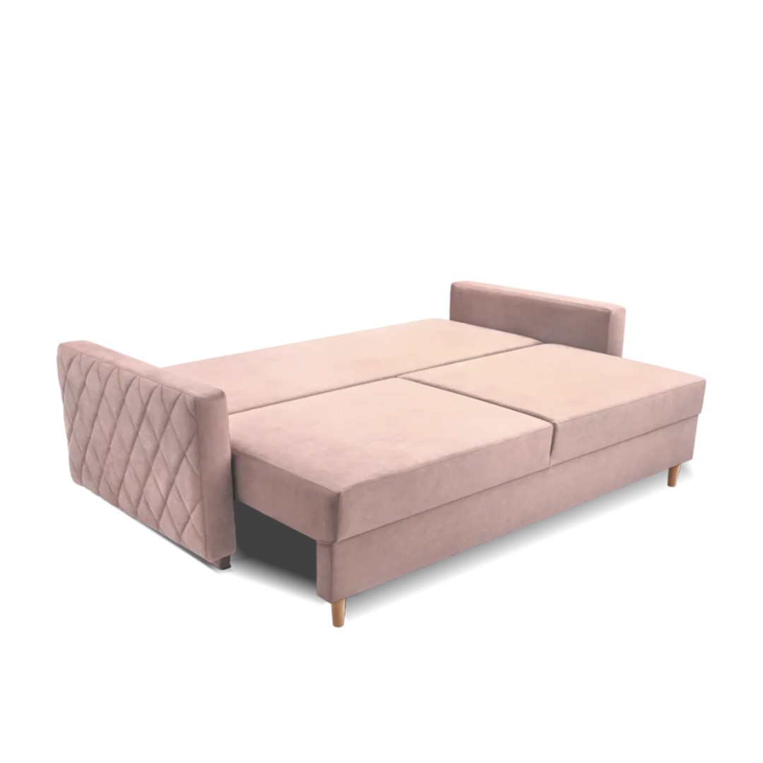 Rozkládací pohovka Lena- látka rosegold Noel - 6