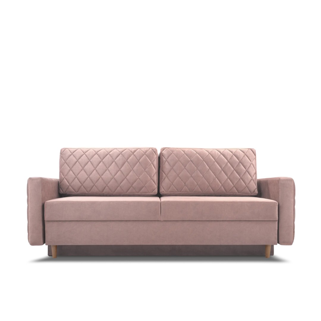 Rozkládací pohovka Lena- látka rosegold Noel - 4