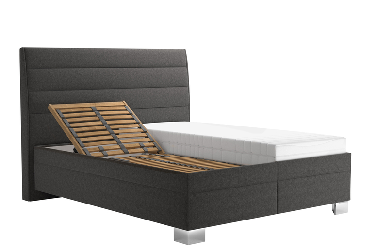 manželská vysoká postel RITA 180x200 včetně matrací, šedá, ASTON 16 - 3 manželská vysoká postel RITA 180x200 včetně matrací, šedá, ASTON 16 - 3
